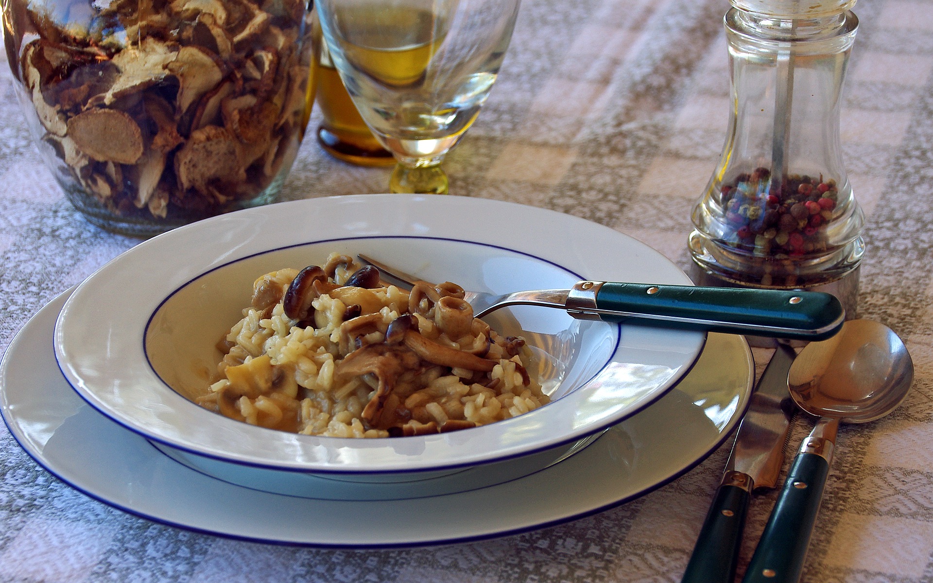 Risotto de cogumelos cremoso